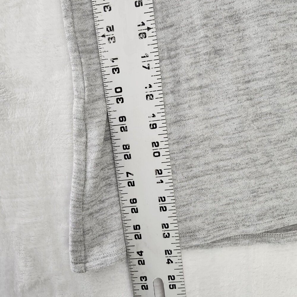 🪻BOGO🪻 Matty M Lightweight Sweater Heather Gray‎ Boat Neck Tie Front Sz L - Picture 7 of 11
